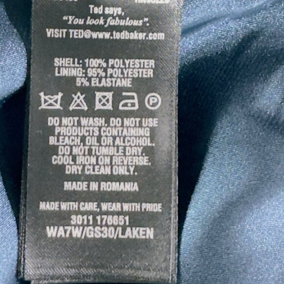 TED BAKER Womens Laken Striped Jacquard Mini Skirt Ted Size 1 US Size 4 - Picture 14 of 16